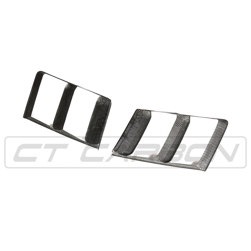 Load image into Gallery viewer, AUDI R8 V10 GEN 2 CARBON FIBRE SIDE GRILLES
