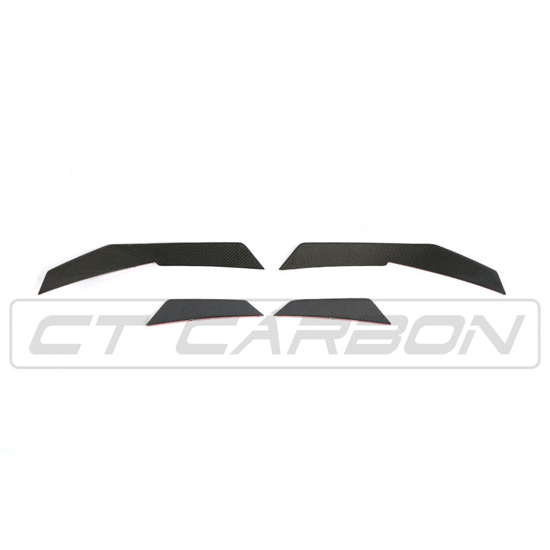 Load image into Gallery viewer, AUDI R8 V10 GEN 2 CARBON FIBRE SIDE CANARDS

