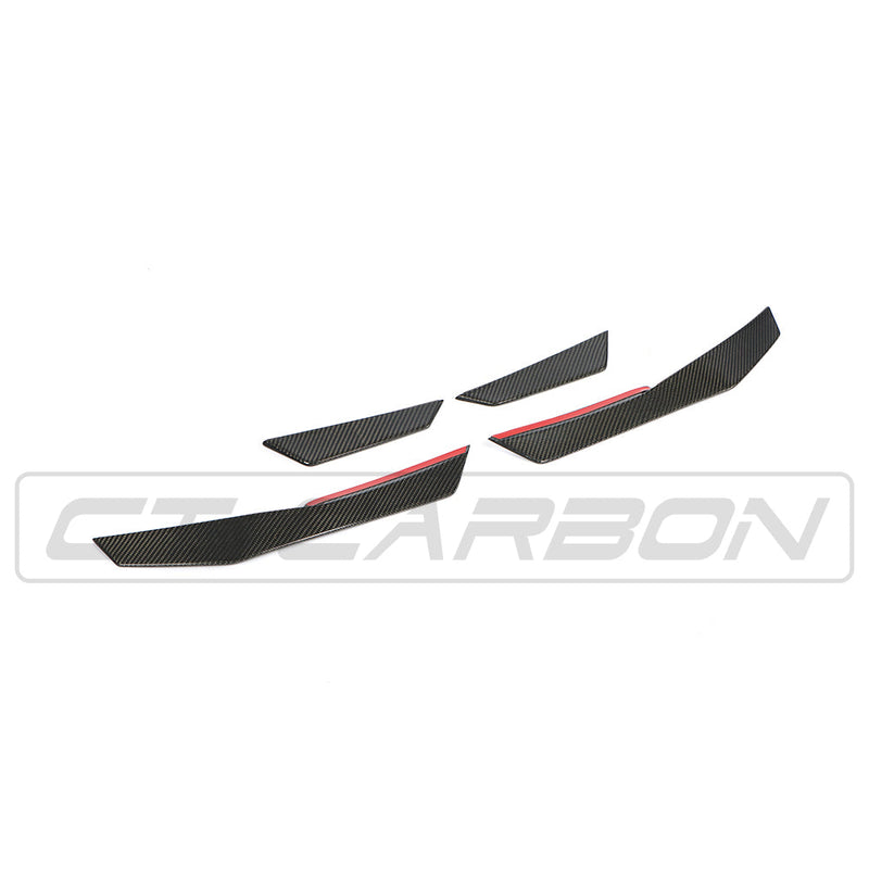 Load image into Gallery viewer, AUDI R8 V10 GEN 2 CARBON FIBRE SIDE CANARDS
