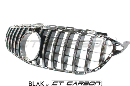 MERCEDES W205 C CLASS 2014-2018 BLACK GRILL (WITH CAMERA) - BLAK BY CT CARBON - CT Carbon