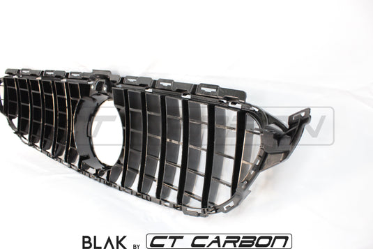 MERCEDES W205 C CLASS 2014-2018 BLACK GRILL (WITH CAMERA) - BLAK BY CT CARBON - CT Carbon