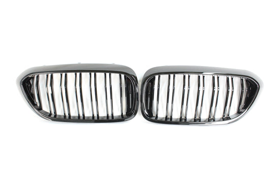 BMW M5 F90 / 5 SERIES G30 DOUBLE SLAT BLACK GRILLS - BLAK BY CT CARBON - CT Carbon