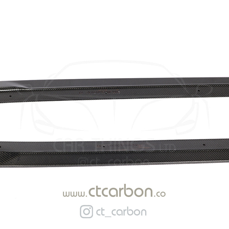 Load image into Gallery viewer, AUDI R8 V10 GEN 2 CARBON FIBRE SIDE SKIRTS - CT CARBON - CT Carbon
