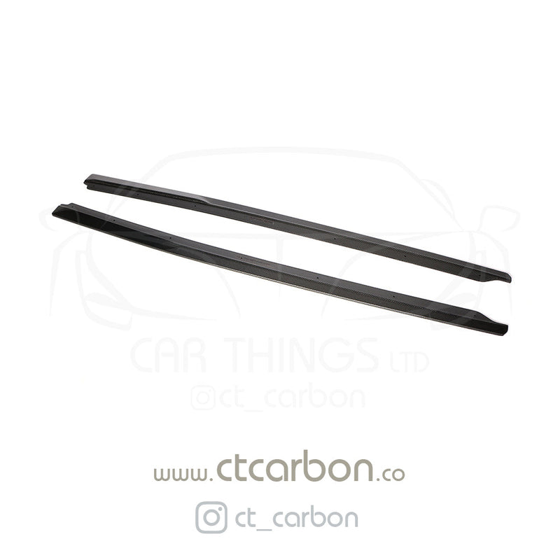 Load image into Gallery viewer, AUDI R8 V10 GEN 2 CARBON FIBRE SIDE SKIRTS - CT CARBON - CT Carbon
