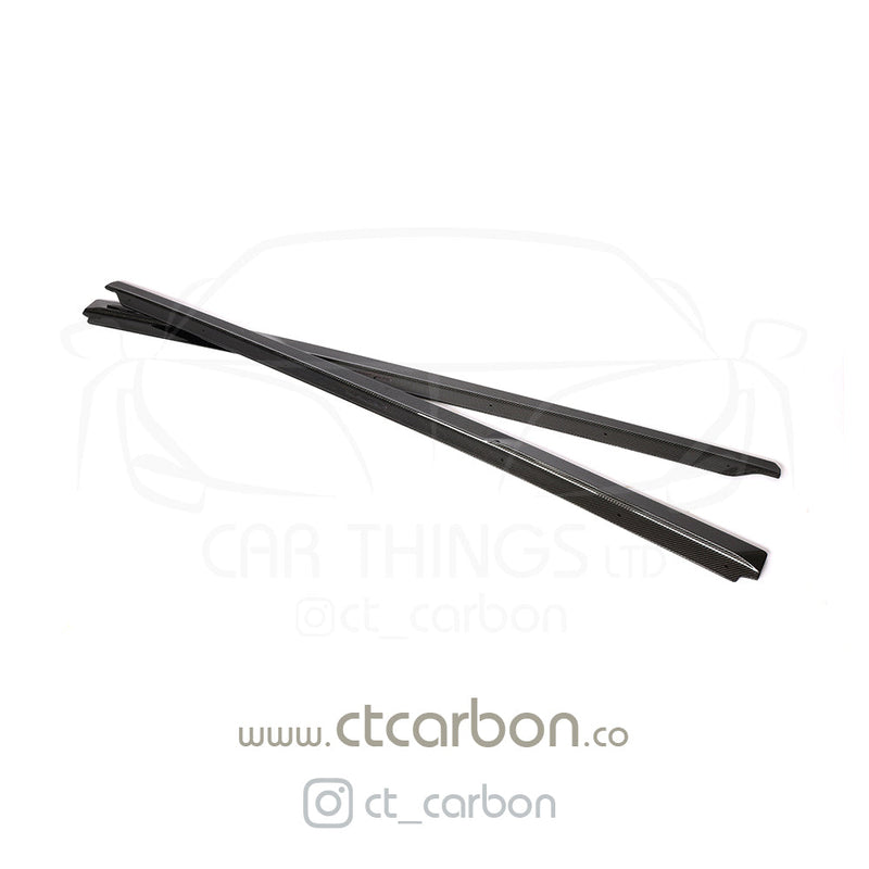 Load image into Gallery viewer, AUDI R8 V10 GEN 2 CARBON FIBRE SIDE SKIRTS - CT CARBON - CT Carbon

