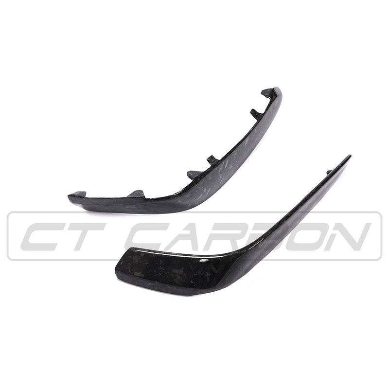 Load image into Gallery viewer, MERCEDES C63/C63S W205 COUPE &amp; SALOON FORGED CARBON FIBRE CANARDS
