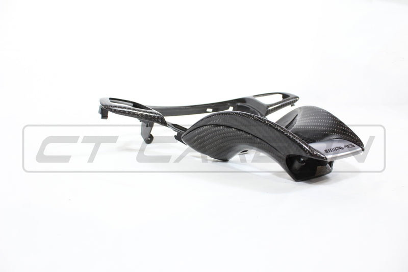 Load image into Gallery viewer, MERCEDES AMG CARBON FIBRE STEERING WHEEL TRIM
