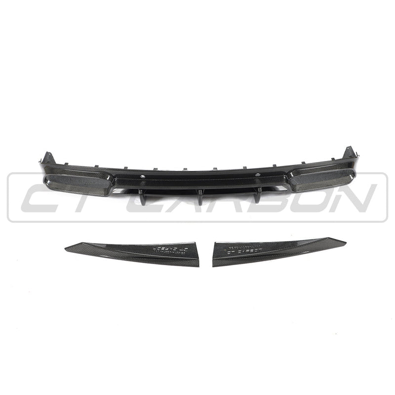 Load image into Gallery viewer, MERCEDES W205 C63 FACELIFT COUPE/CONVERTIBLE 2DR CARBON FIBRE DIFFUSER - CT DESIGN
