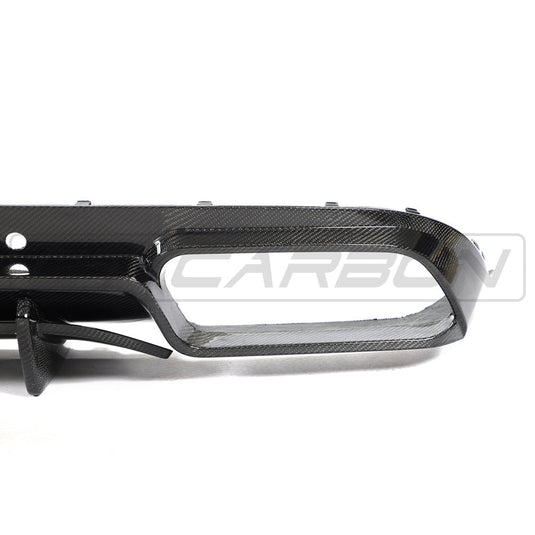 MERCEDES W205 C63 FACELIFT COUPE/CONVERTIBLE 2DR CARBON FIBRE DIFFUSER - CT DESIGN