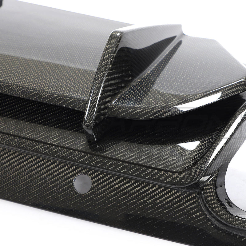 Load image into Gallery viewer, MERCEDES W205 C63 FACELIFT COUPE/CONVERTIBLE 2DR CARBON FIBRE DIFFUSER - CT DESIGN
