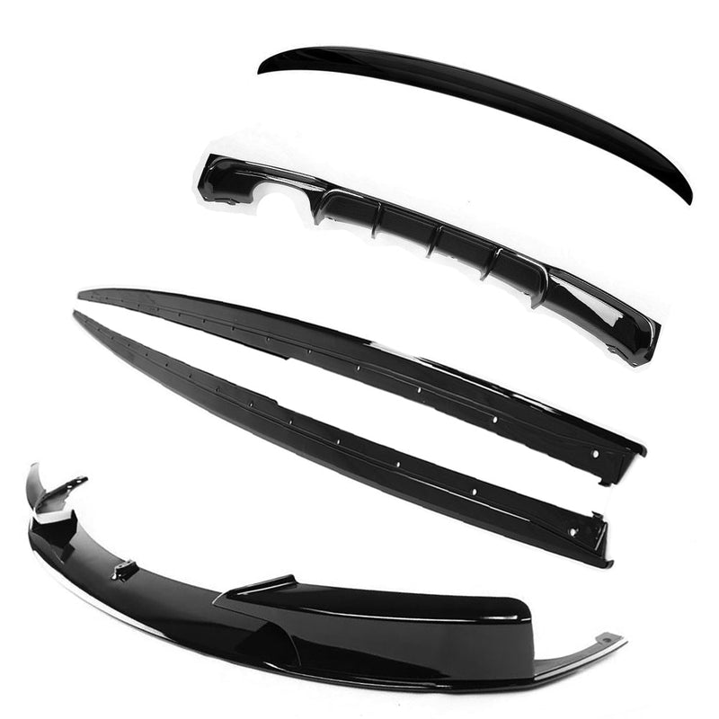 Load image into Gallery viewer, BMW 3 SERIES F30 GLOSS BLACK FULL KIT (TWIN EXHAUST) - MP STYLE - BLAK BY CT CARBON
