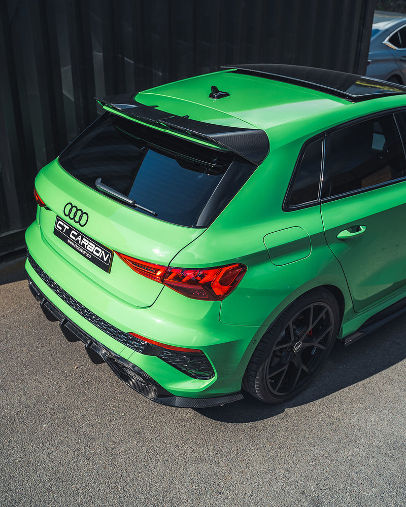 Load image into Gallery viewer, AUDI RS3 8Y SPORTBACK CARBON FIBRE DIFFUSER - CT DESIGN
