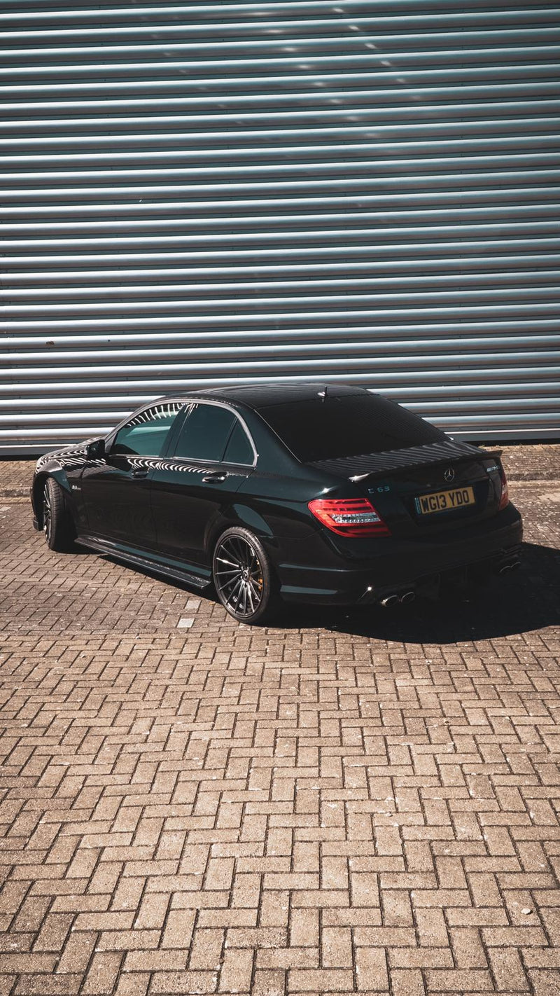 Load image into Gallery viewer, MERCEDES W204 C63 CARBON FIBRE SIDE SKIRTS - CT Carbon
