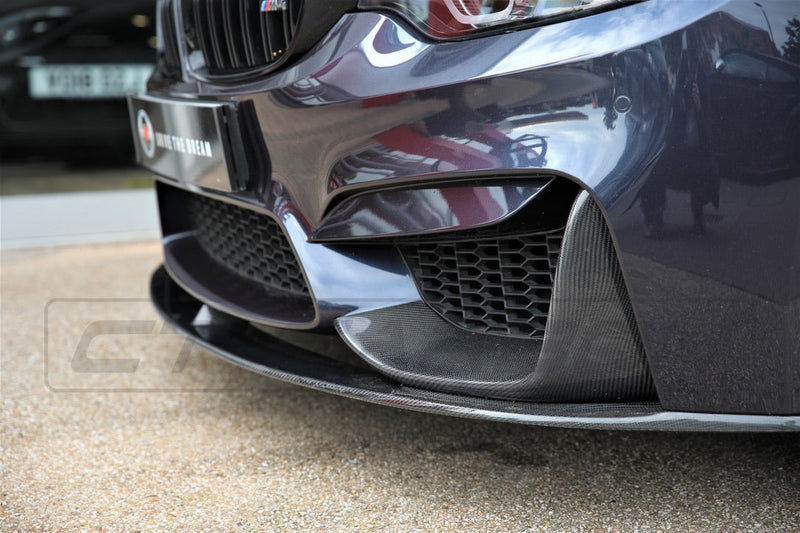 Load image into Gallery viewer, BMW M3/M4 (F80 F82 F83) CARBON FIBRE SPLITTER (3 PIECE) - MP STYLE - CT Carbon
