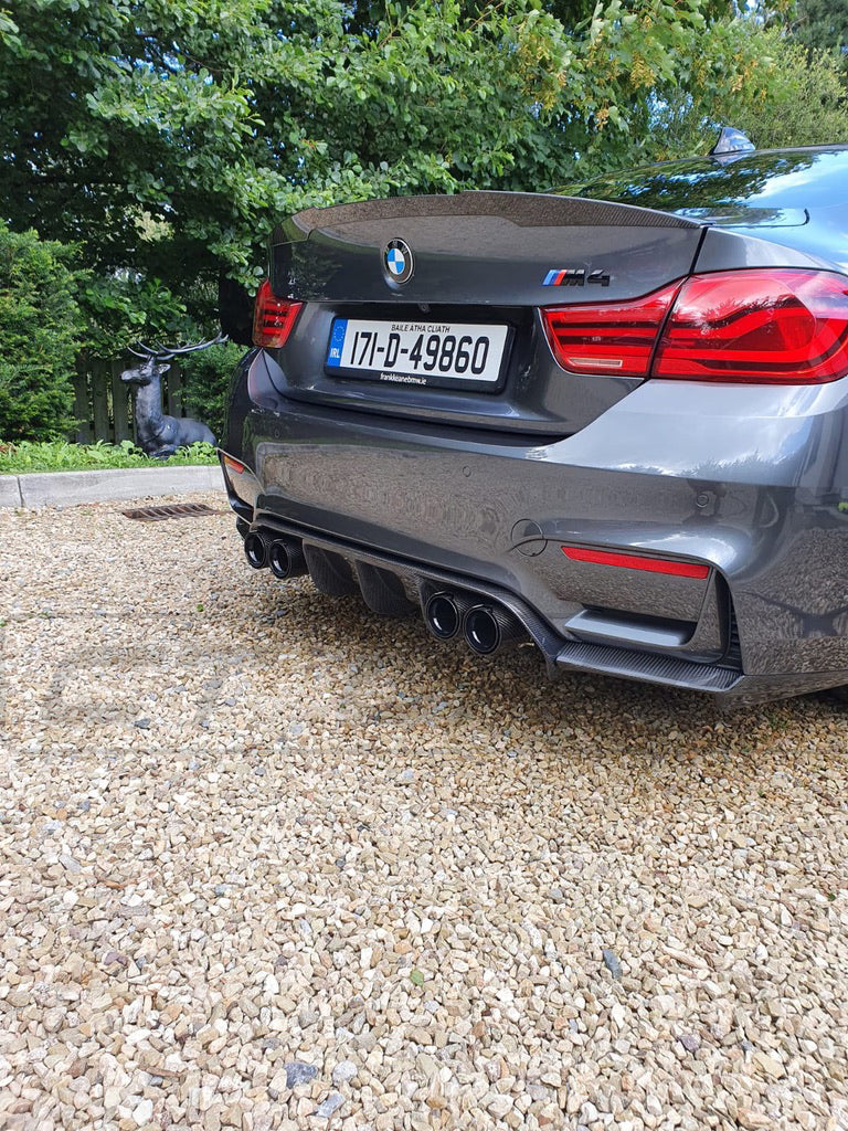 Load image into Gallery viewer, BMW M3/M4 (F80 F82 F83) CARBON FIBRE DIFFUSER - V-STYLE - CT Carbon
