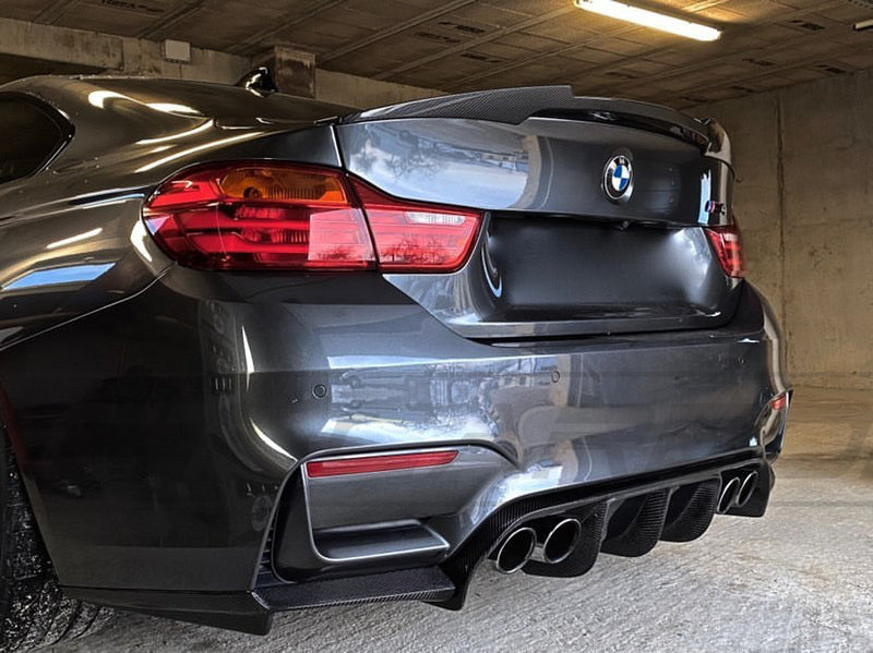 Load image into Gallery viewer, BMW M3/M4 (F80 F82 F83) CARBON FIBRE DIFFUSER - V-STYLE - CT Carbon
