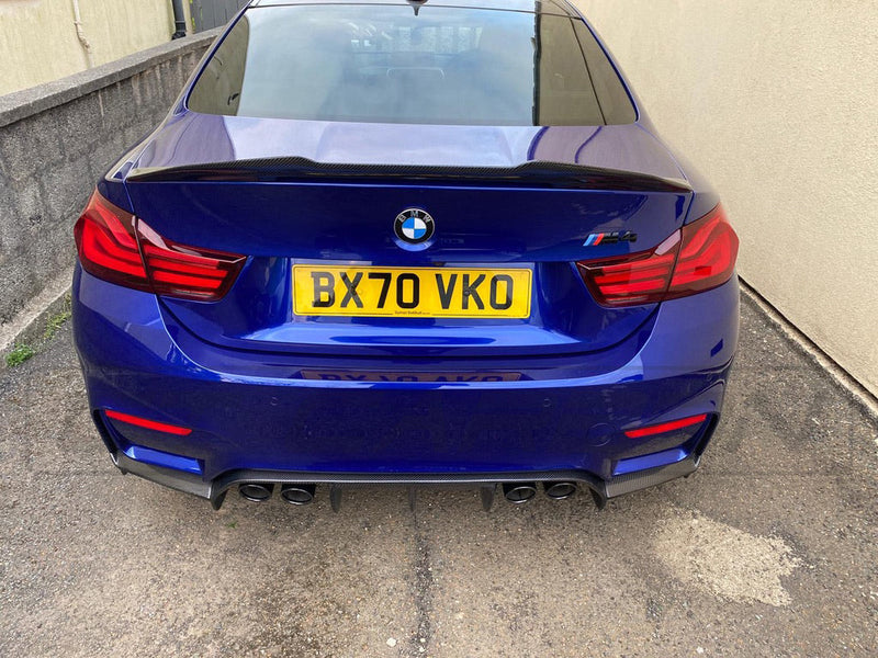 Load image into Gallery viewer, BMW M3/M4 (F80 F82 F83) CARBON FIBRE DIFFUSER - V-STYLE - CT Carbon
