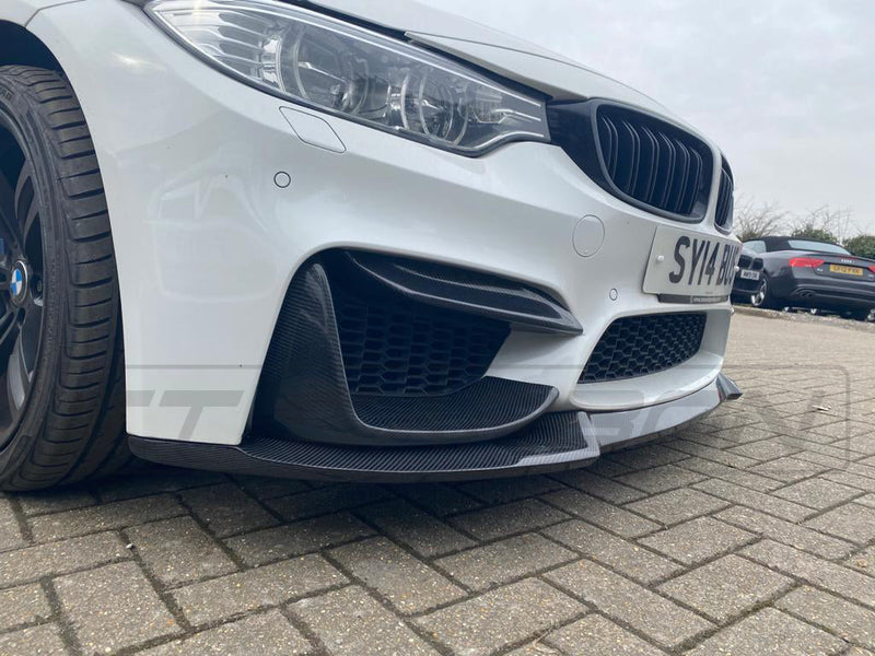 Load image into Gallery viewer, BMW M3/M4 (F80 F82 F83) CARBON FIBRE SPLITTER - CS STYLE - CT Carbon
