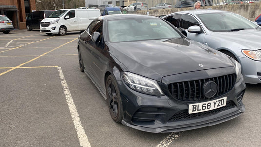 MERCEDES C43 & C CLASS W205 FACELIFT CARBON FIBRE SPLITTER - CT STYLE