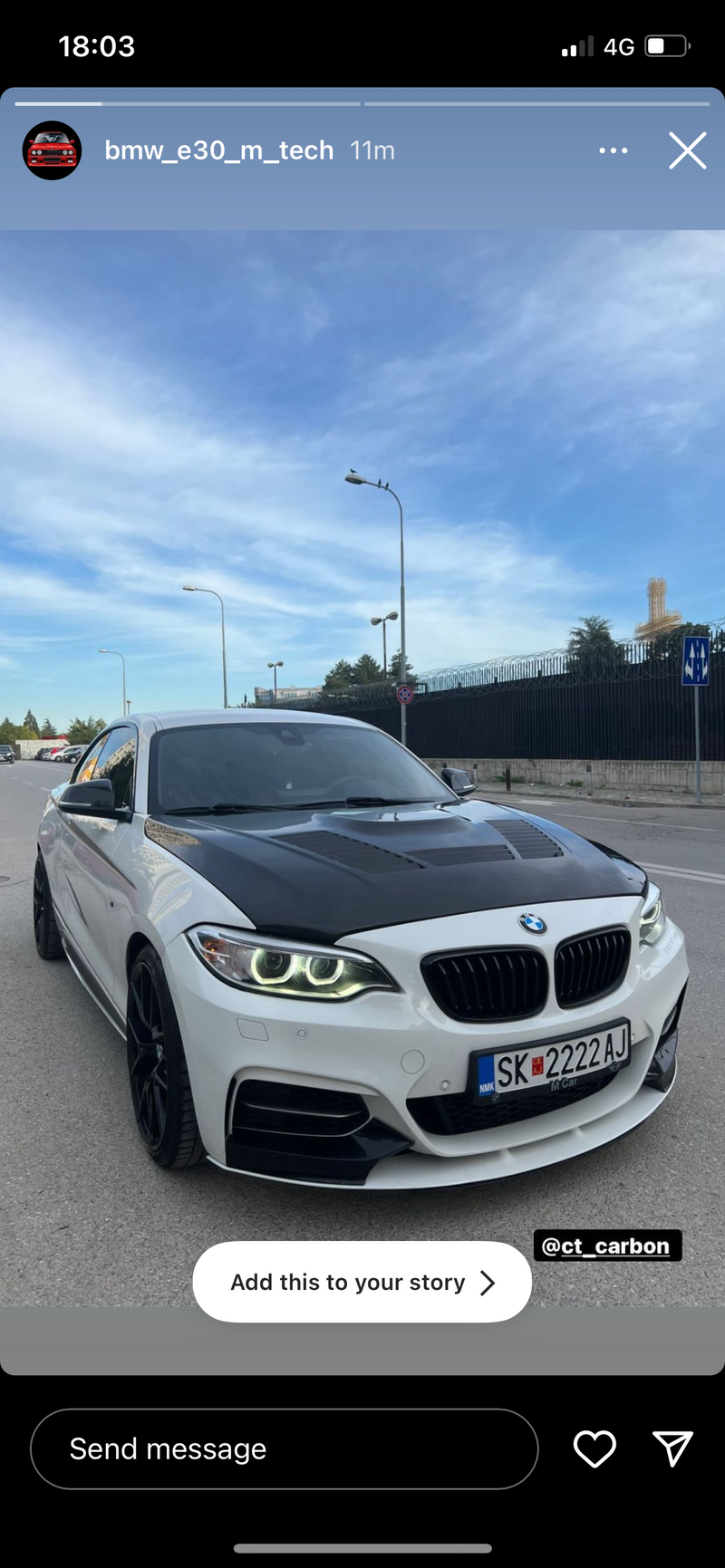Load image into Gallery viewer, BMW M2/M2C F87 &amp; F20/F22 1&amp;2 SERIES CARBON FIBRE BONNET
